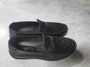 七匹狼男鞋冬季新款豆豆鞋男百搭男鞋子男懶人鞋一腳蹬男鞋休閑皮鞋男 黑色 41 曬單實(shí)拍圖
