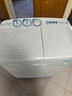 美的（Midea）半自動(dòng)雙桶洗衣機(jī) 8公斤洗+5.5脫水雙缸波輪 老人簡(jiǎn)易操作 品質(zhì)電機(jī)小巧不占地 租房宿舍必備 二級(jí) MP8DS136 曬單實(shí)拍圖