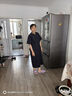 BUTAO棉麻連衣裙女春秋新款長袖寬松亞麻中長顯瘦減齡小個(gè)子裙 2117藏青 L 約適合體重121-130斤 曬單實(shí)拍圖