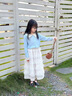 女童裙子套裝春秋2025新款兒童春裝學院風穿搭小女孩韓系甜美衣服 上衣+裙子【套裝】 120 曬單實拍圖