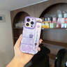 五鼠適用蘋(píng)果16Promax手機(jī)殼新款女iPhone15Pro創(chuàng)意腕帶支架14plus保護(hù)套13pro時(shí)尚全包防摔小眾高級(jí)感 【玫瑰粉】名媛小香風(fēng)-腕帶款 iPhone 16 Pro Max 曬單實(shí)拍圖