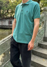 MCS萬寶路男裝中青年男士純色短袖t恤POLO領(lǐng)半袖薄款多色T恤上衣男 淺森林綠 P2 L (50) 曬單實拍圖