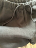無印良品（MUJI）男式 毛圈棉 褲子 男士長(zhǎng)褲春季款休閑褲 新品  黑色 L  曬單實(shí)拍圖