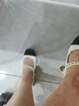 百麗（Belle）小香風(fēng)包頭涼鞋女商場(chǎng)同款撞色氣質(zhì)涼鞋B3T1DBH4 米白 35 (225mm) 曬單實(shí)拍圖