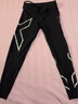 2XU Core系列壓縮褲 專(zhuān)業(yè)跑步瑜伽健身褲女中腰馬拉松越野運動(dòng)緊身褲 黑/銀 M 曬單實(shí)拍圖