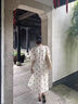 ARTFULMOM英國(guó)孕婦夏裝連衣裙2025新款薄款甜美短袖時(shí)尚大碼寬松顯瘦孕婦裙 米杏色 M 曬單實(shí)拍圖
