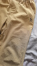 哈吉斯（HAZZYS）童裝男童七分褲夏新款速干輕薄涼爽透氣彈力寬松梭織七分褲 暖卡其 120 曬單實拍圖