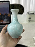 陶羽水藍窯變結晶釉小花器簡(jiǎn)約禪意陶瓷荷花瓶水培客廳電視柜玄關(guān)擺件 窯變結晶釉小花器-水藍 曬單實(shí)拍圖