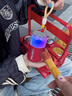 可樂薯條藍牙音響 兒童家用唱歌神器 炫彩RGB燈效 AI智能藍牙音箱k歌一體麥克風家庭KTV 生日禮物 可紅色【雙麥智能K歌炫彩音響】 曬單實拍圖