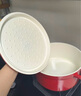 京東京造 陶瓷輕琺瑯鍋 湯鍋燉鍋微壓煮海鮮鍋煲湯喬遷禮物 24cm紅色 曬單實拍圖