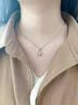 PT950鉑金項鏈女白金鎖骨鏈子長(cháng)短細款18k頸鏈百搭素鏈送女友禮物 輕奢款瓜子鏈 長(cháng)度45cm 曬單實(shí)拍圖