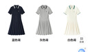 森馬（Semir）[商場同款]連衣裙女撞色polo領夏季2025學院風百褶裙101325114051 曬單實拍圖