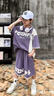 哈羅小黃鴨 HAL.DUCK男童夏裝運(yùn)動套裝2025新款兒童衣服寬松中大童短袖兩件套薄款洋氣 紫色 寬松偏大一碼 120 cm 曬單實(shí)拍圖