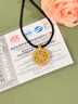 老鳳祥黃金項(xiàng)鏈女八寶羅盤足金吊墜女生日七夕情人節(jié)禮物送女友老婆 八寶羅盤黃金項(xiàng)鏈+久伴鐘愛禮盒 曬單實(shí)拍圖