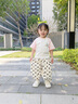 可英 GOWINBABY女童燈籠褲純棉2025夏季款女孩寬松時尚運動褲女寶可愛洋氣休閑褲 圓點 100 （適合身高90cm-100cm） 曬單實拍圖
