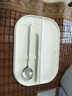 集刻316不銹鋼便攜飯盒小學(xué)生專(zhuān)用兒童食品級餐盤(pán)碗女孩分格上學(xué)帶飯 紫色【2格】帶餐具(不含袋子) 316不銹鋼-帶隔層可放餐具紙巾 曬單實(shí)拍圖
