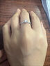 DR一克拉鉆戒鉑金PT950莫桑鉆石戒指求結婚戒送女友生日情人節 50分莫桑鉆鉑金戒指/D級 【活口大小可調節】 曬單實(shí)拍圖