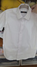 羅蒙兒童短袖白色襯衫春夏新款男童女童襯衣校園服飾演出上衣 白色120 曬單實(shí)拍圖