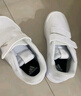 阿迪達斯 （adidas）童鞋兒童休閑鞋男童女童魔術(shù)貼運動鞋小白鞋GW1987 白 32碼  曬單實拍圖