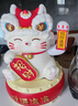 赟婭國潮醒獅招財貓擺件開業(yè)禮物自動搖手店鋪發(fā)財貓裝飾喬遷新居送禮 醒獅招財貓擺件【財源滾滾】 曬單實拍圖