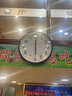 康巴絲（Compas）掛鐘客廳 簡(jiǎn)約靜音客廳石英鐘表掛墻時(shí)鐘 c2866 黑色 30.5cm直徑 曬單實(shí)拍圖