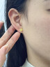 中國黃金CHINA GOLD18k四葉草耳釘女k金飾品時尚七夕情人節(jié)禮物送女友老婆生日實用 18k四葉草耳釘 曬單實拍圖