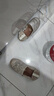 快樂瑪麗（J&M）漁夫鞋女士夏季休閑鏤空透氣平底懶人一腳蹬單鞋女 銀色 36  曬單實(shí)拍圖