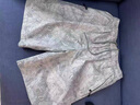 花花公子迷彩純棉短褲男士夏季新款潮牌高級(jí)感休閑工裝中褲寬松五分沙灘褲 豆綠色 XL 曬單實(shí)拍圖