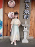 G.DUCKKIDS童裝漢服女童夏裝套裝兒童馬面裙一片式唐裝中國風(fēng)女大童裙子春秋 817馬面裙套裝【夏款】 170 尺碼15~16歲【160-170cm】cm 曬單實拍圖