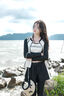莫貝海泳衣女 新款五件套分體保守運動(dòng)風(fēng)長(cháng)袖運動(dòng)泳裝遮肚顯瘦泡溫泉 米色丨外套+內衣+內褲+短褲+長(cháng) M m 碼丨建議85-95斤 曬單實(shí)拍圖