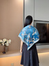吳蠶里高檔雙面花羅真絲絲巾女桑蠶絲方巾母親節(jié)送媽媽生日禮物圍巾披肩 凌香梅花100%桑蠶絲+雙面雙色 曬單實(shí)拍圖