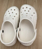 crocs卡駱馳洞洞鞋貝雅男鞋女鞋輕便耐磨一腳蹬拖鞋休閑鞋|10126 卵石色-2V3 39 (240mm) 曬單實(shí)拍圖