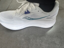 Saucony索康尼浪潮3緩震跑鞋男25年春季新款透氣跑步鞋入門訓(xùn)練運動鞋男 白蘭1 42 曬單實拍圖