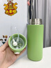 京悠雨德國重力球帶吸管的保溫杯成人臥床老人防嗆水杯躺著(zhù)喝水護理杯子 【德國抗菌316】400ml綠色 曬單實(shí)拍圖