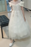 安妮優(yōu)兒（Anneyol）女童禮服裙洋氣公主婚禮花童婚紗裙兒童主持人走秀生日鋼琴演出服 香檳色 150 曬單實拍圖