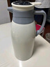 保溫壺家用大容量保溫水壺熱水壺暖水壺水瓶宿舍保溫瓶茶瓶杯暖瓶 米白色 1.6L 曬單實拍圖