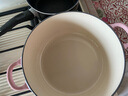 酷彩（Le Creuset）進口琺瑯鍋鑄鐵22/24/26cm圓形鍋湯鍋燜蒸燉煮鍋燉鍋煲湯微壓鍋 【3-5口之家】雪紡粉 24cm 曬單實拍圖