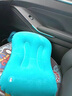 JCZS德國品牌充氣腰墊旅行枕u型枕便攜成人睡覺(jué)護頸枕腰墊長(cháng)途護腰靠 按壓快充植絨腰靠【孔雀藍】-收 曬單實(shí)拍圖
