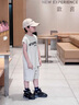 G.DUCKKIDS童裝兒童運動套裝男童夏裝2024新款中大童男孩無袖背心短褲兩件套 夏季米色 150 (建議身高140cm 12-13歲)cm 曬單實拍圖
