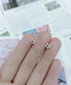 中國(guó)黃金（CHINA GOLD）S925銀耳釘女款簡(jiǎn)約百搭鏤空星星直針耳飾節(jié)日生日禮物送女友愛人 鏤空星星耳釘 曬單實(shí)拍圖