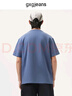 gxgjeans男裝 多色趣味印花時(shí)尚簡(jiǎn)約圓領(lǐng)短袖T恤男生  25夏新款 藍色 XL (180) 曬單實(shí)拍圖