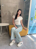 CAMILA KSENIA爆款小白鞋女士2025新款夏季厚底鞋子時尚百搭休閑板鞋平底運動鞋 黑色 38 曬單實拍圖