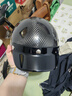 邁阿莫爾（MYARMOR）碳纖維電動(dòng)摩托車頭盔新國標(biāo)3c認(rèn)證夏季復(fù)古半盔男女輕便瓢盔個(gè)性機(jī)車安全帽 亮黑L(59-60) 曬單實(shí)拍圖