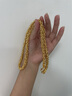 福瑞雅9999黃金項(xiàng)鏈男龍骨鏈霸氣龍頭鏈足金包銀老板鏈布紋龍金包銀鏈子 四方龍骨項(xiàng)鏈 包金2.5克-總重約60克 曬單實(shí)拍圖