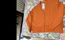 moussy 女裝新款袖部開口寬松輕柔通勤針織開衫010GS270-0940 130橙色 均碼 曬單實(shí)拍圖