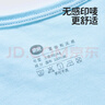 良良寶寶舒適睡衣家居服空調(diào)房衣服兒童可愛衣服全棉短袖套裝 天然藍(lán)-背心套裝 130 曬單實(shí)拍圖