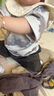 巴厘小豬男童夏季套裝短袖薄款男寶寶衣服小男孩潮酷帥氣兩件套兒童夏裝 深灰 80 曬單實(shí)拍圖