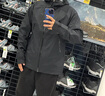 迪卡儂（DECATHLON）硬殼沖鋒衣男女戶(hù)外休閑登山徒步防風(fēng)防水夾克風(fēng)衣MH500外套 男款-曜石黑 M 曬單實(shí)拍圖
