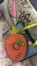 TRENDY2025新品原創(chuàng  )蘿卜包托特包女運動(dòng)羽毛球網(wǎng)球拍包可愛(ài)單肩包 藍橙色 曬單實(shí)拍圖