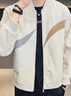 皮爾卡丹（pierre cardin）夾克外套男款棒球服2025年春秋季棒球領(lǐng)休閑帥氣上衣服茄克衫 卡其色 XL 曬單實(shí)拍圖